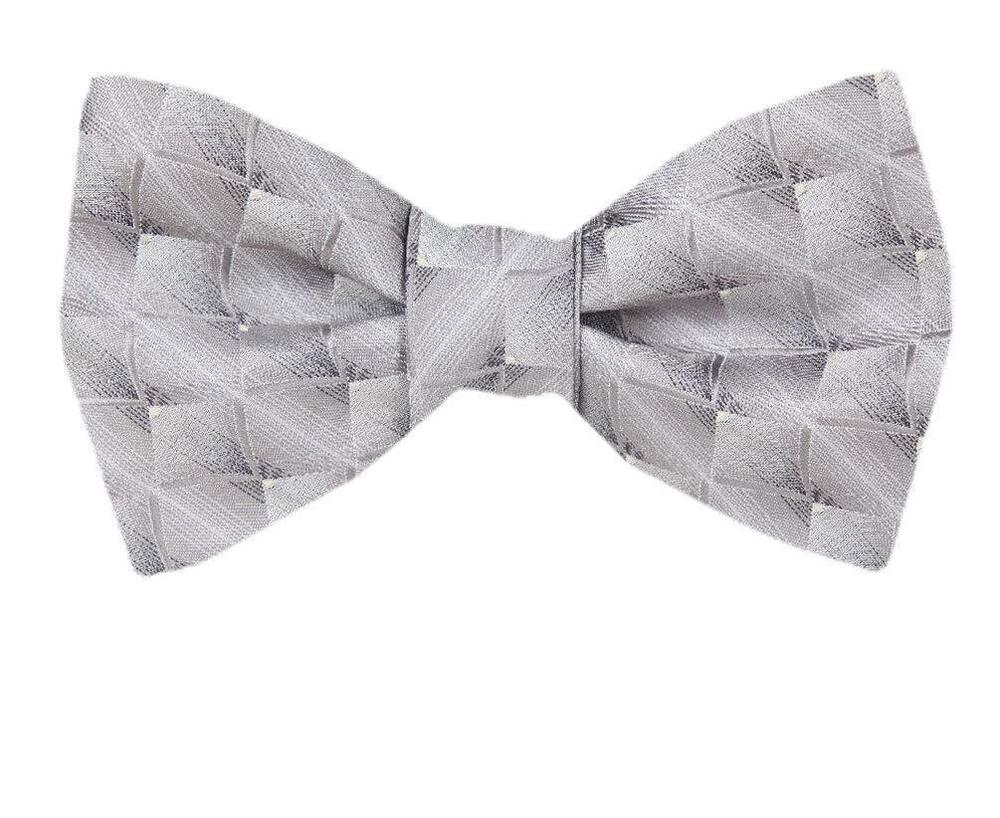 6882 FBTT-12247 - Gray Self Tie Bow Tie XL Big and Tall Bows